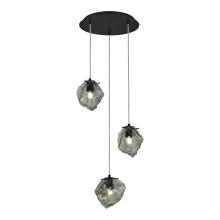 люстры sl1175.403.03 светильник подвесной st-luce черный/серо-зеленый e14 3*40w portici, доставка по Казахстану 