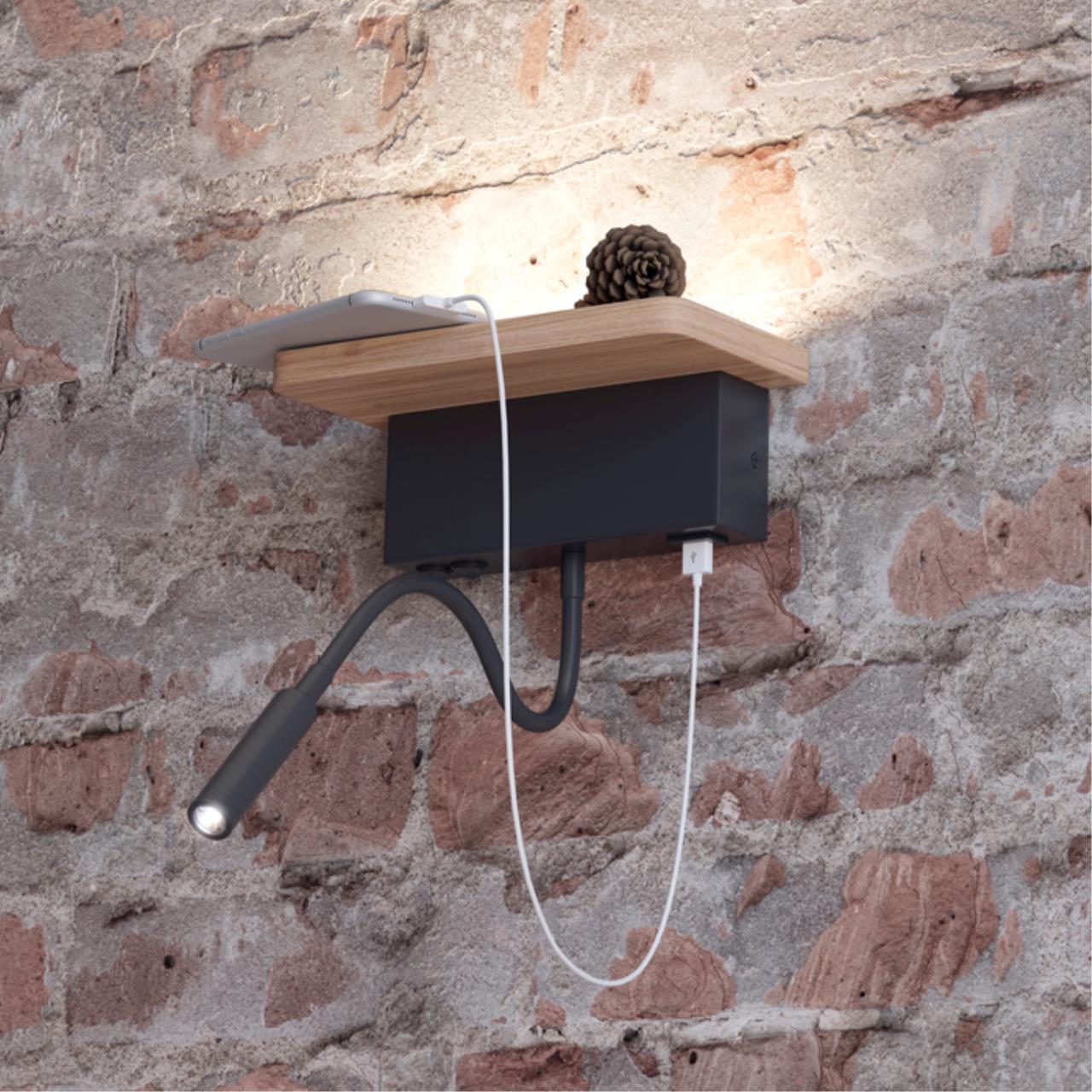 Картинка Бра Odeon Light Hightech Woody 3868/8WL