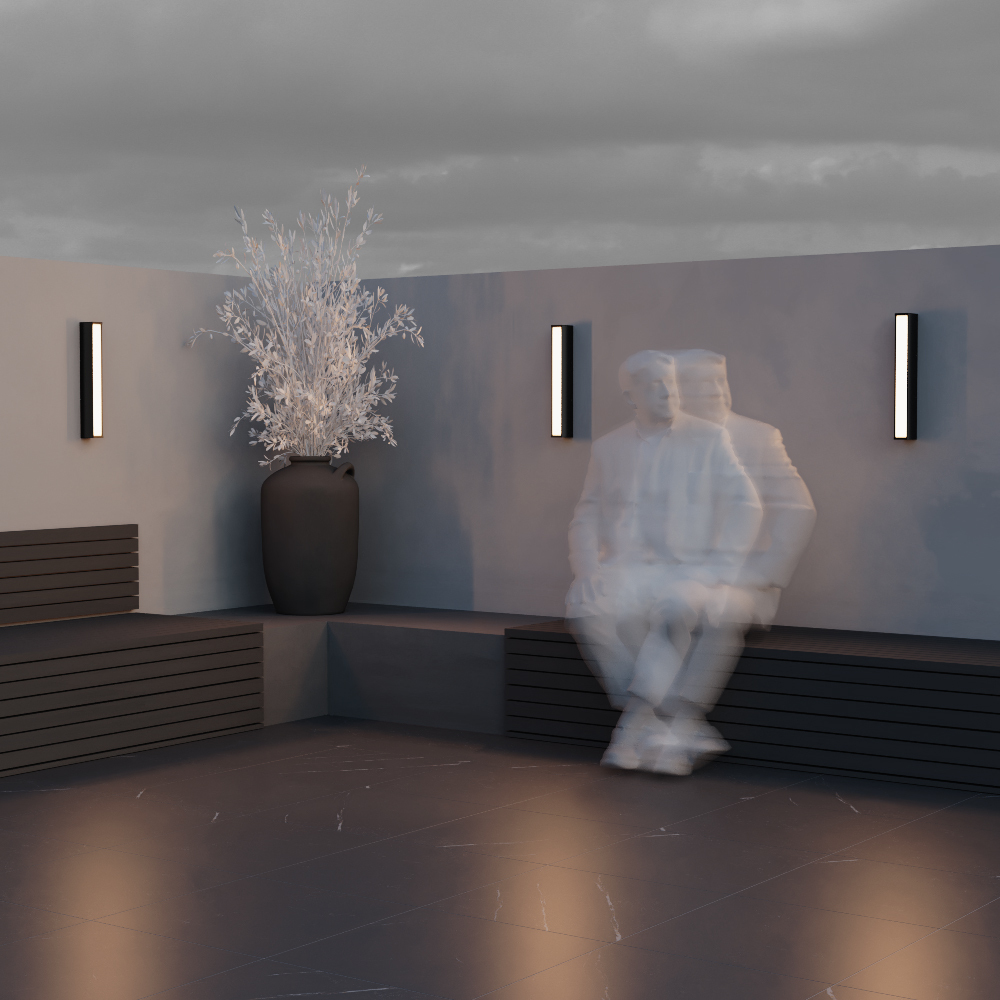 Дополнительная картинка Настенный светильник (бра) Outdoor O571WL-L20B3K