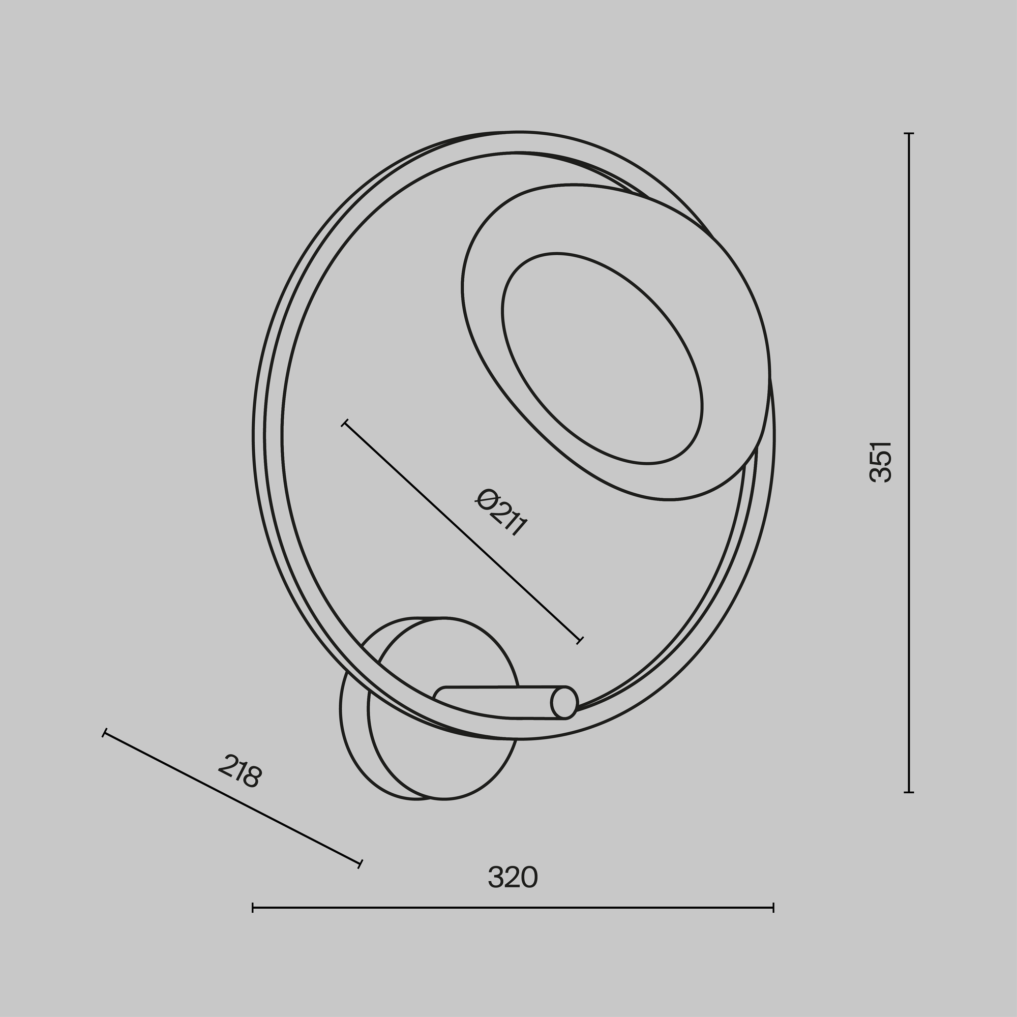 Дополнительная картинка Настенный светильник (бра) Maytoni MOD327WL-L5BS3K1