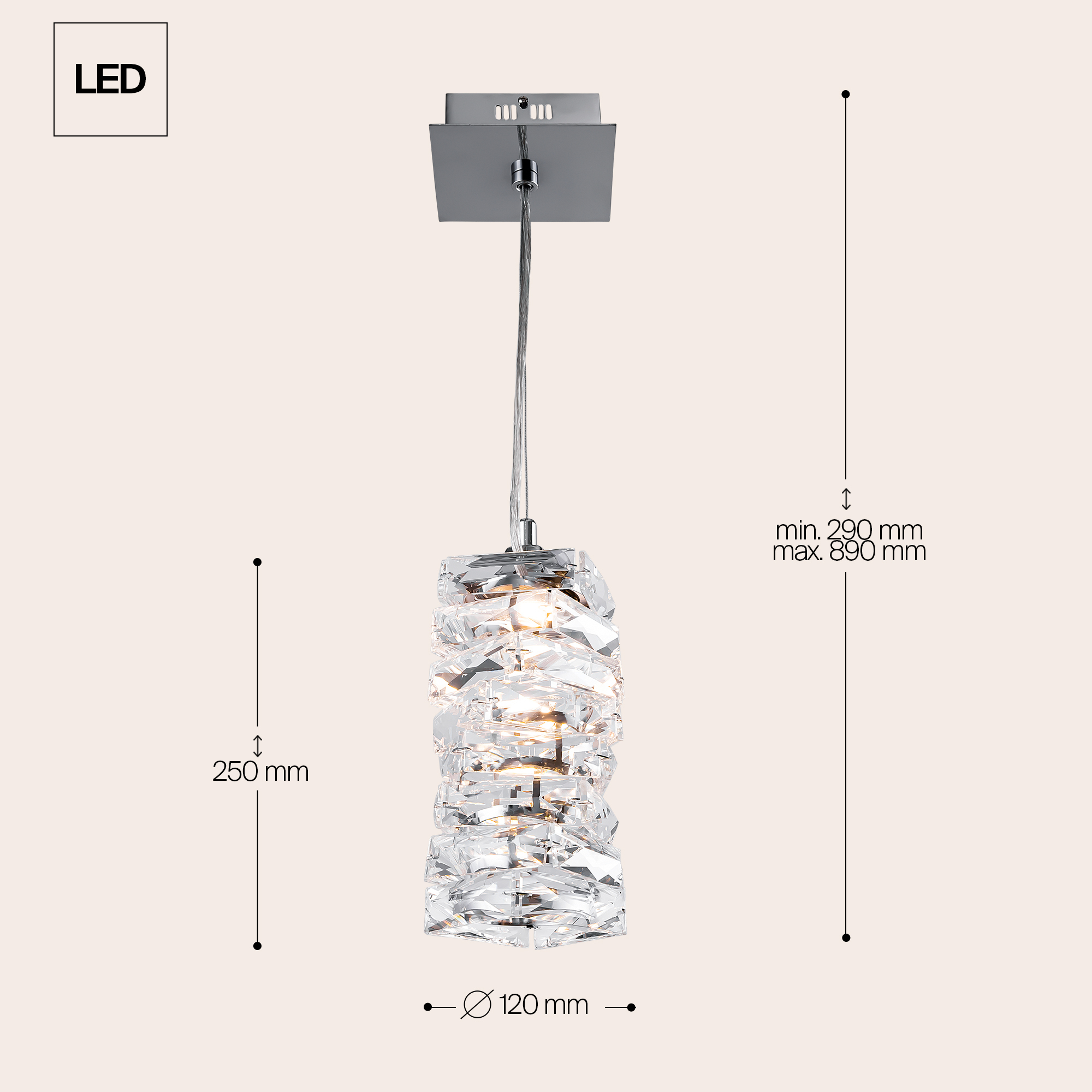 Дополнительная картинка Подвесной светильник Maytoni MOD124PL-L3CH3K