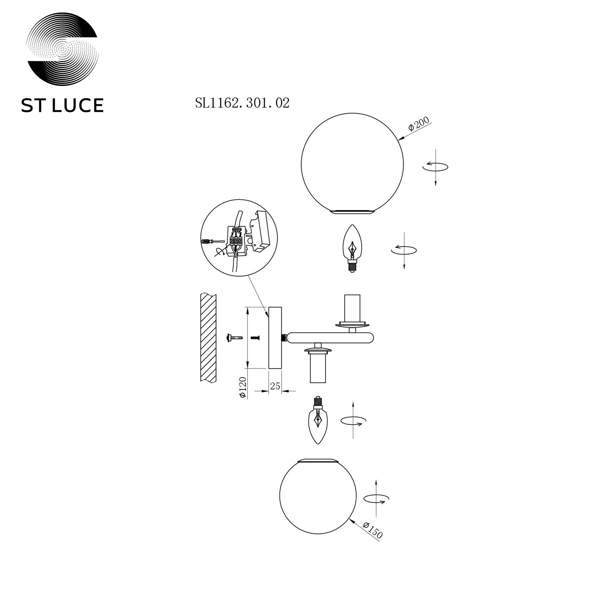 Дополнительная картинка Бра ST Luce Gorizia SL1162.301.02
