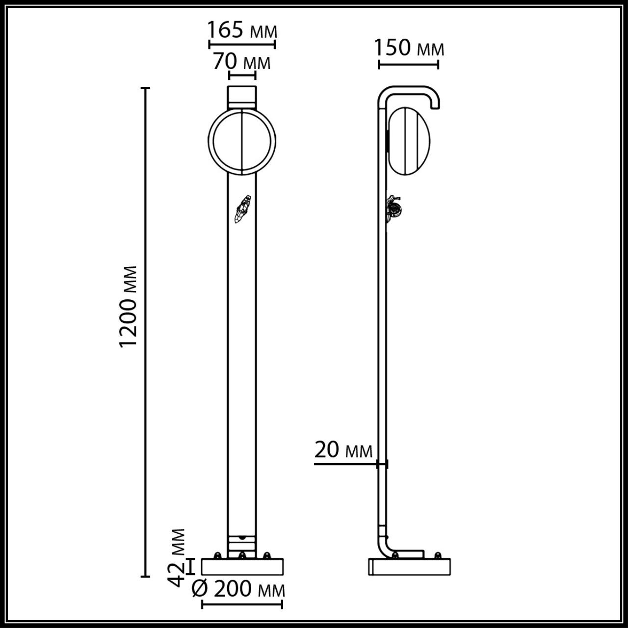Картинка 5434/1FA NATURE Odeon Light Уличный наземный светильник LUMA