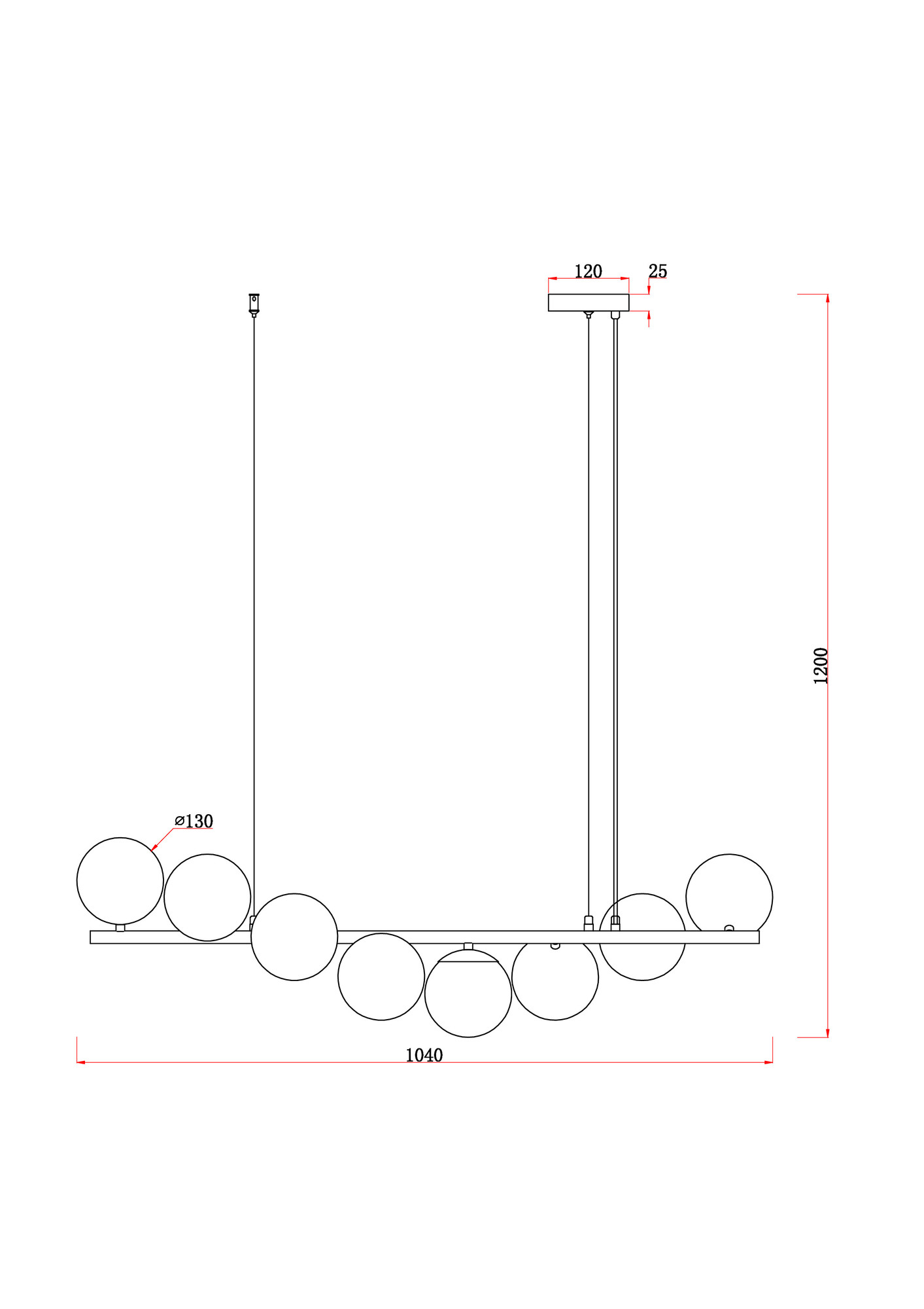 Дополнительная картинка Подвесной светильник Freya FR5199PL-08BS1