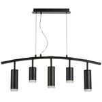 lr7353728730 люстра rullo 5х50w gu10 черный  571735 - 214437-2 - 214487-3 - 202430-5, доставка по Казахстану 