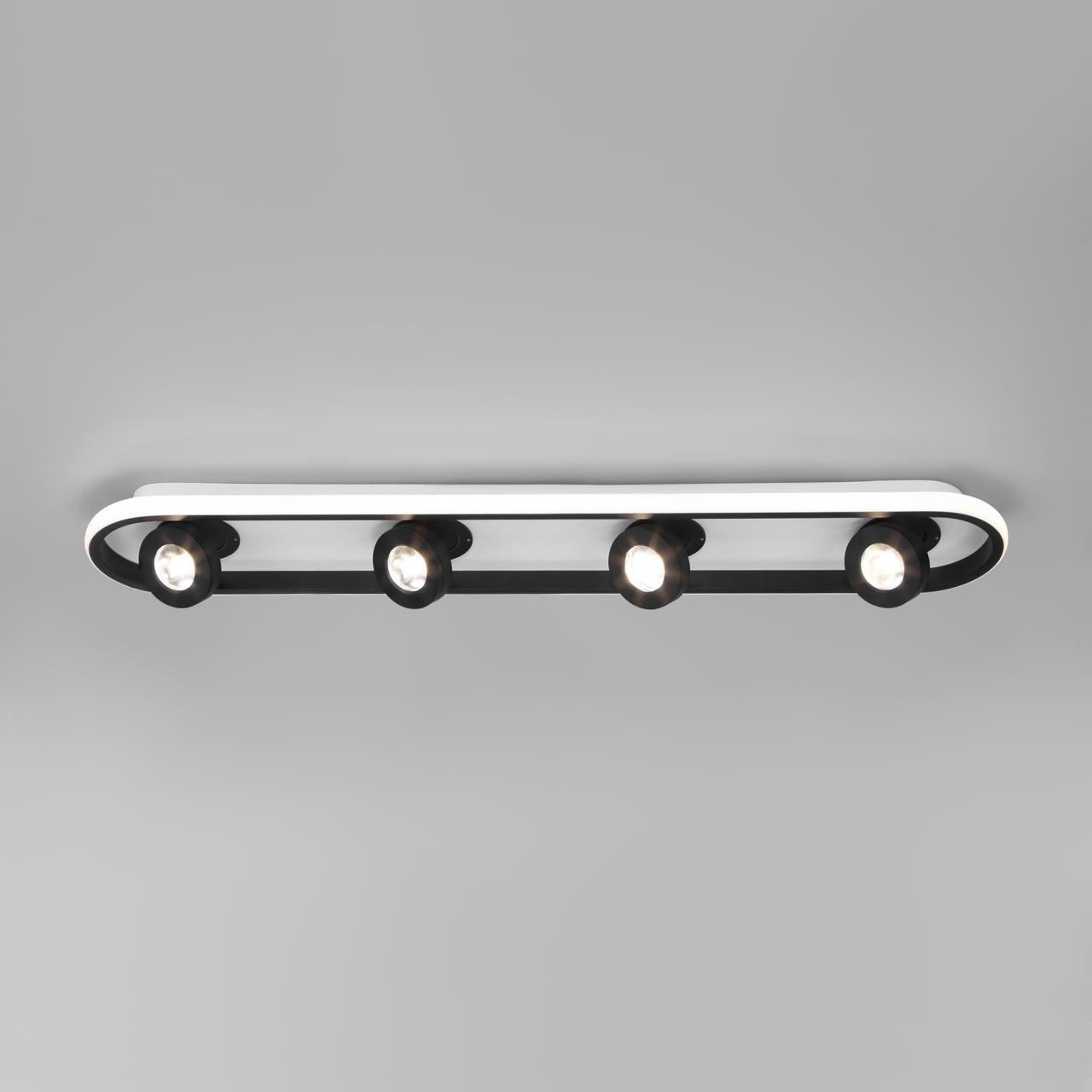 Картинка Потолочный светодиодный светильник 20123/4 LED белый/черный