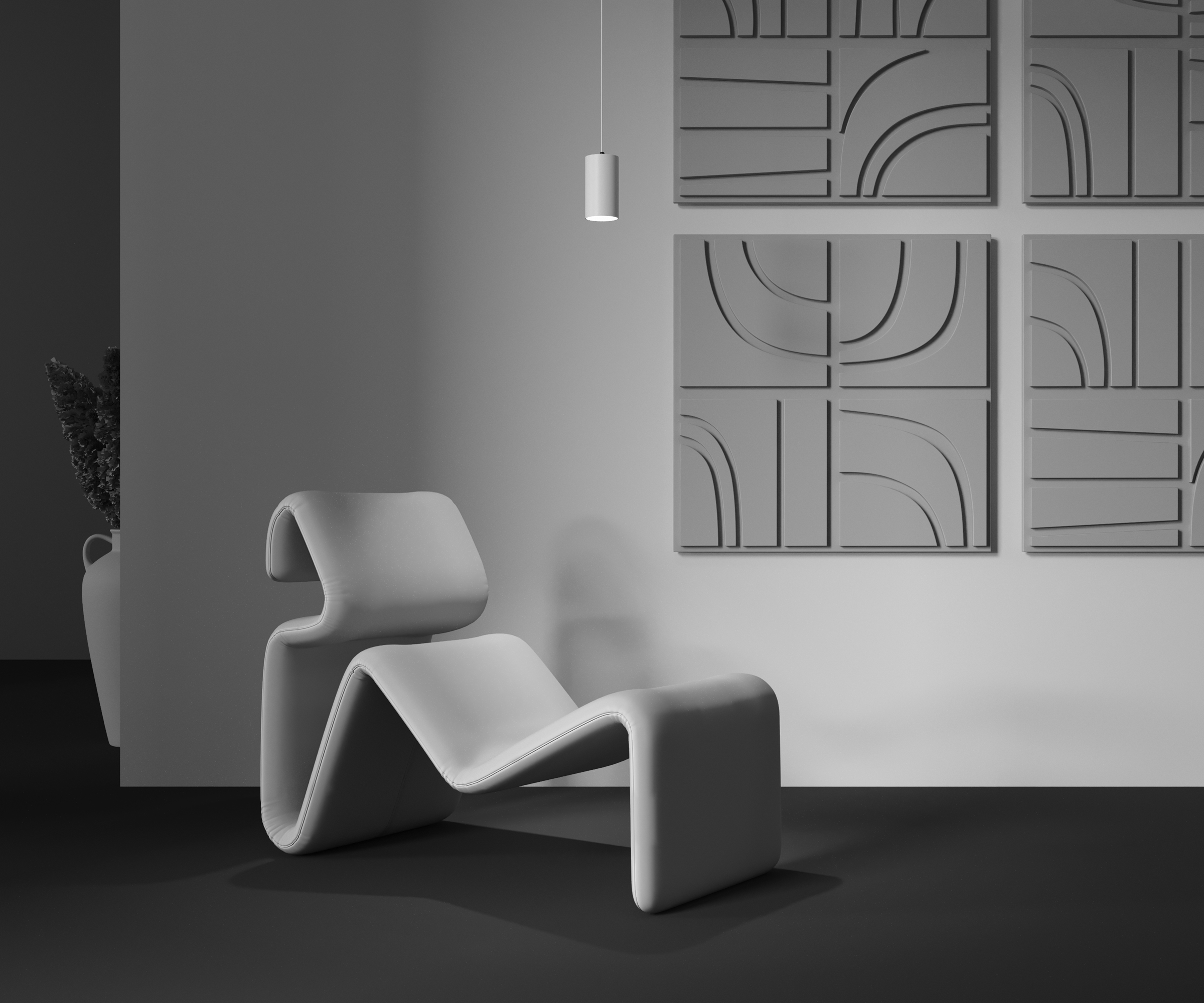 Картинка Подвесной светильник Technical P100PL-20W4K-W