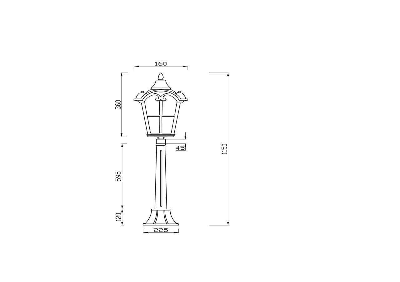 Дополнительная картинка Ландшафтный светильник Outdoor O413FL-01BZ1