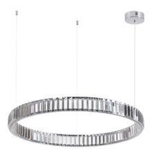 4930/45l l-vision odl24 000  хром/прозрачный металл/хрусталь люстра led 45w 4000k 5350лм vekia, доставка по Казахстану 