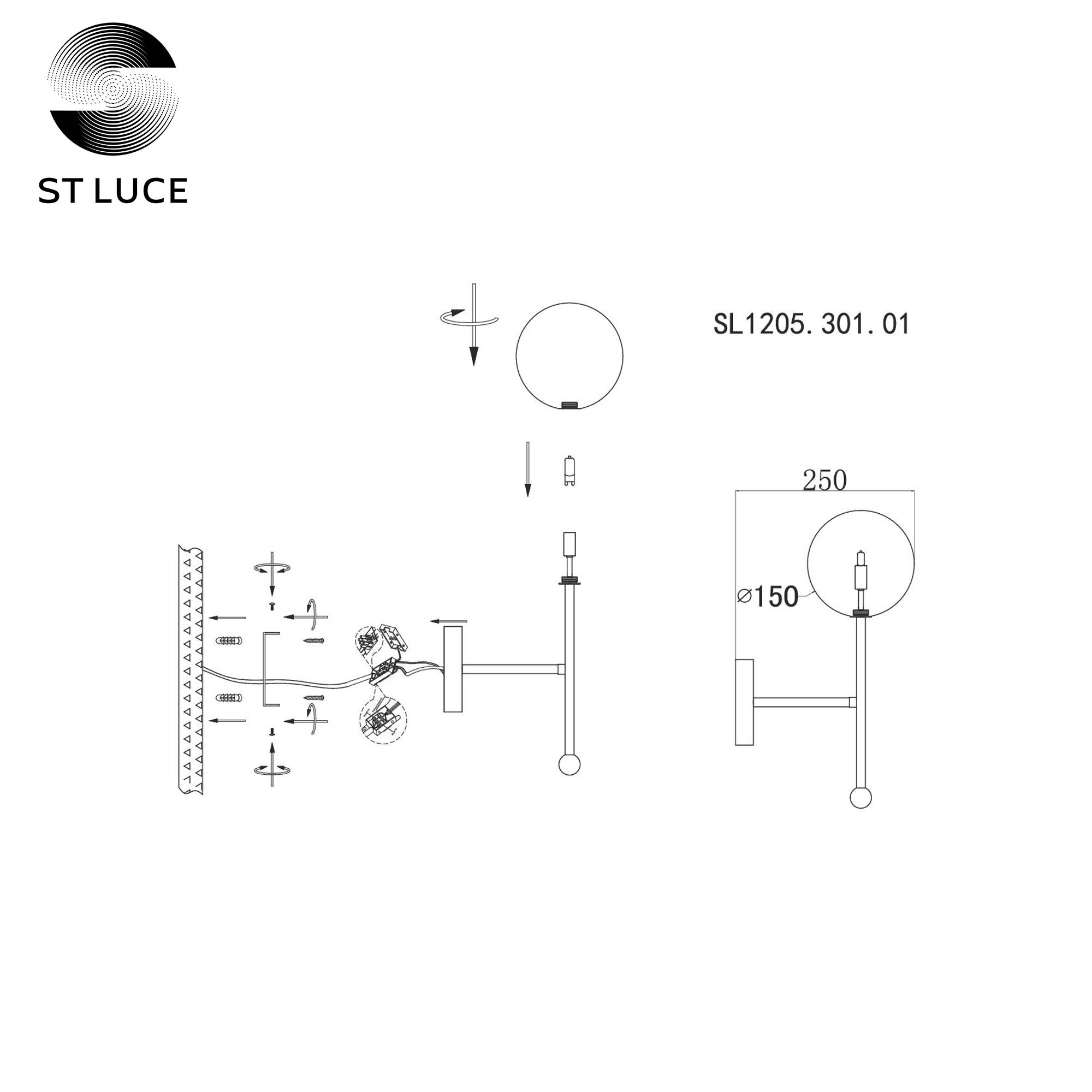 Дополнительная картинка Бра ST Luce Sandro SL1205.301.01