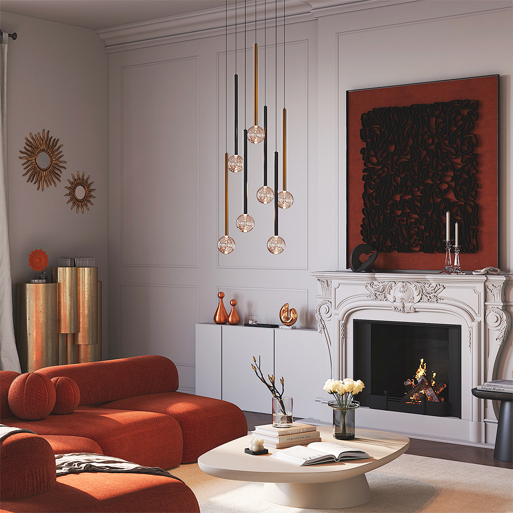 Дополнительная картинка Люстра Maytoni MOD383PL-L40BBS3K