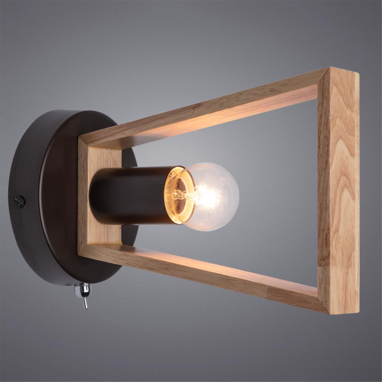 Картинка Настенный светильник Arte Lamp Brussels A8030AP-1BK