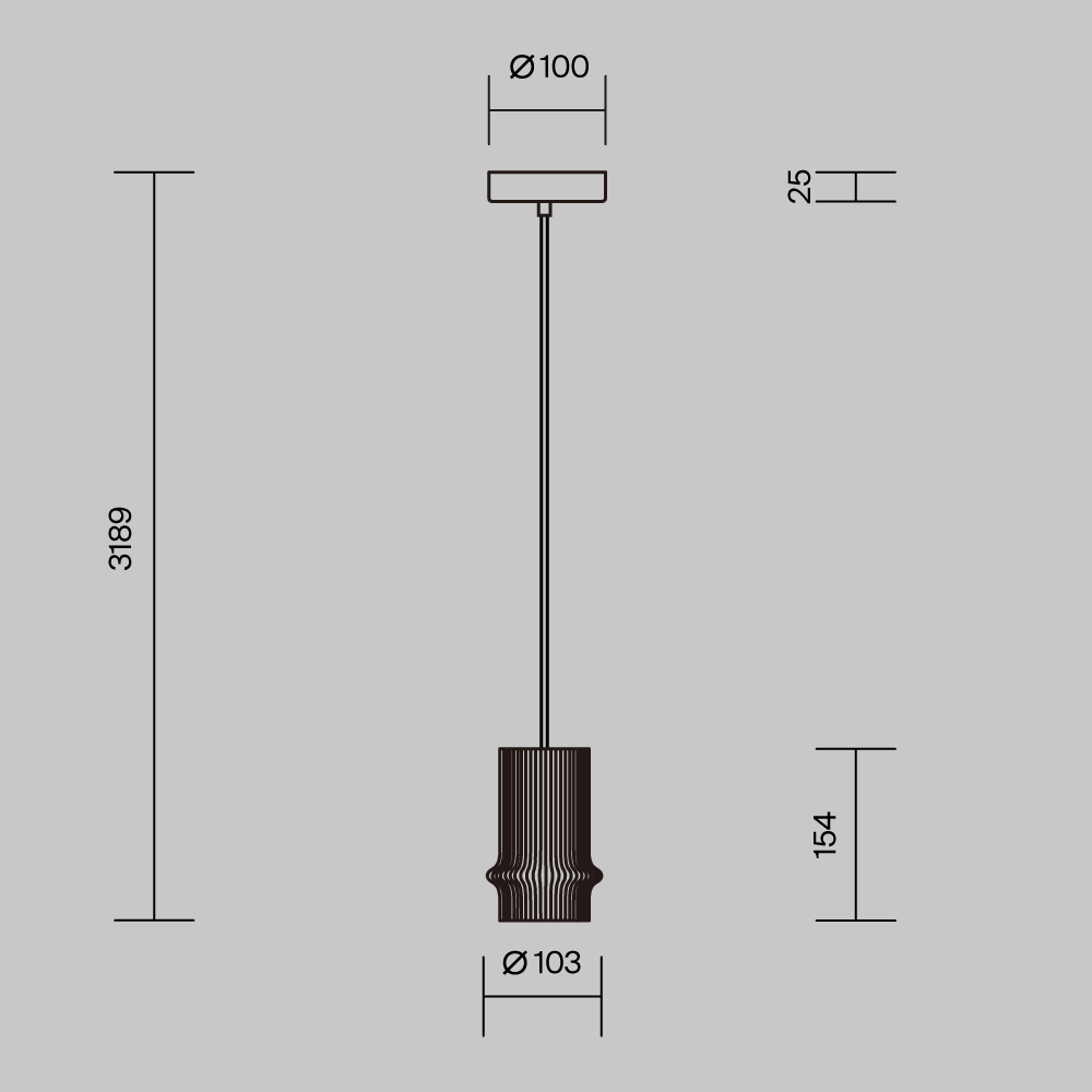 Дополнительная картинка Подвесной светильник Maytoni MOD430PL-L5W3K