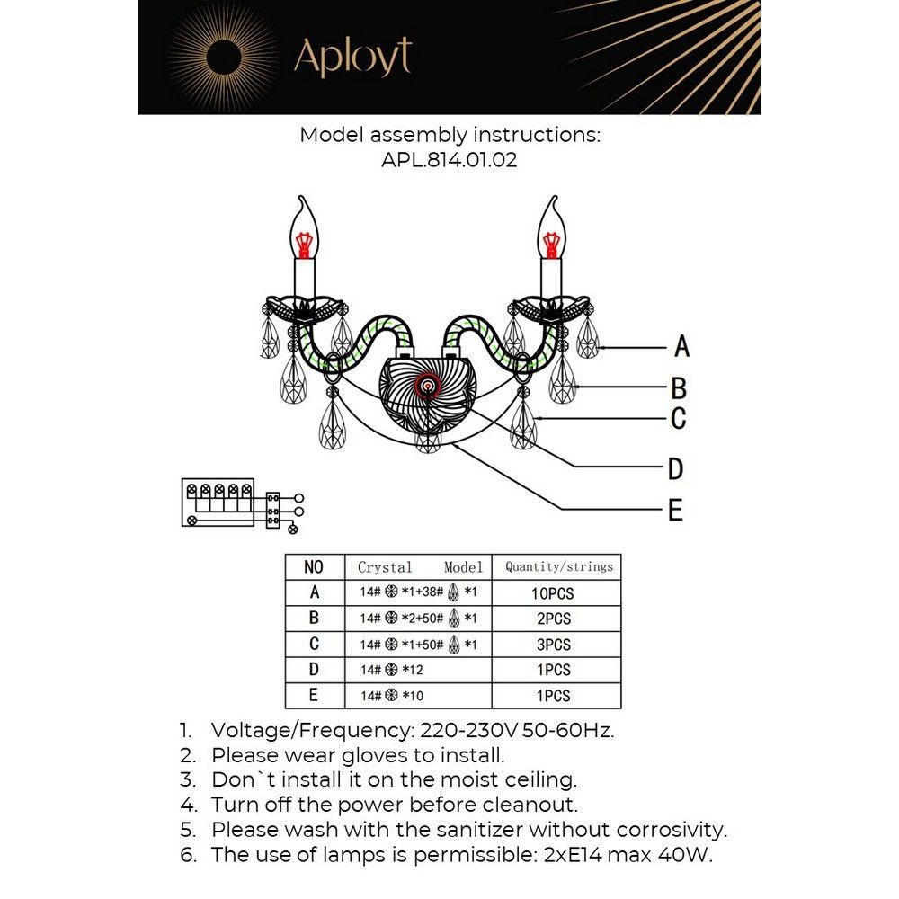 Картинка Бра Aployt Marunia APL.814.01.02