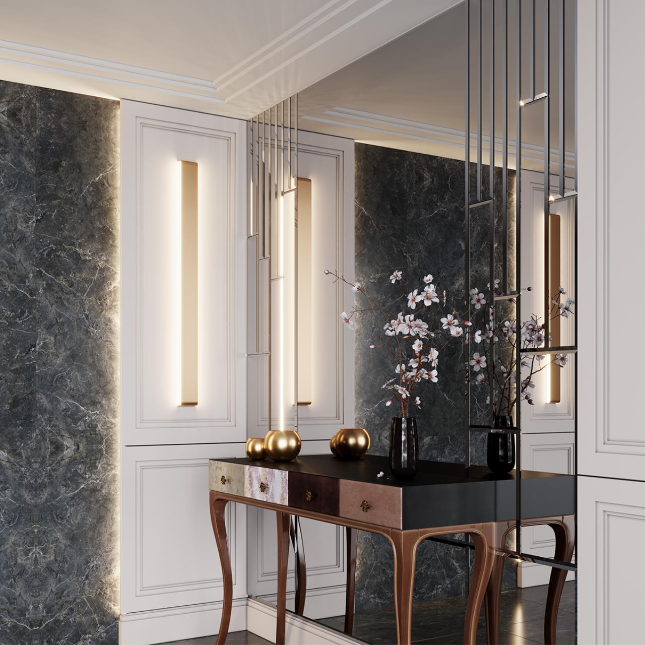 Картинка Настенный светодиодный светильник Odeon Light Hightech Framant 4295/40WL