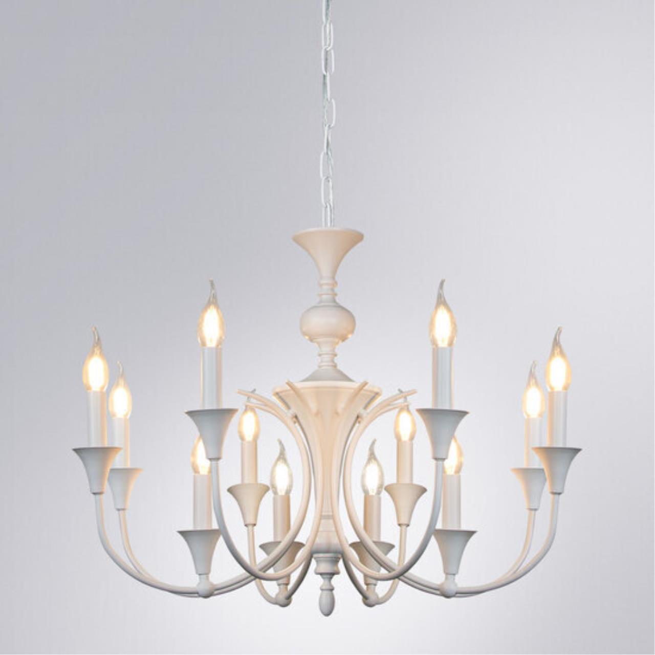 Дополнительная картинка Подвесная люстра Arte Lamp COLLINETTA A4094LM-12WH