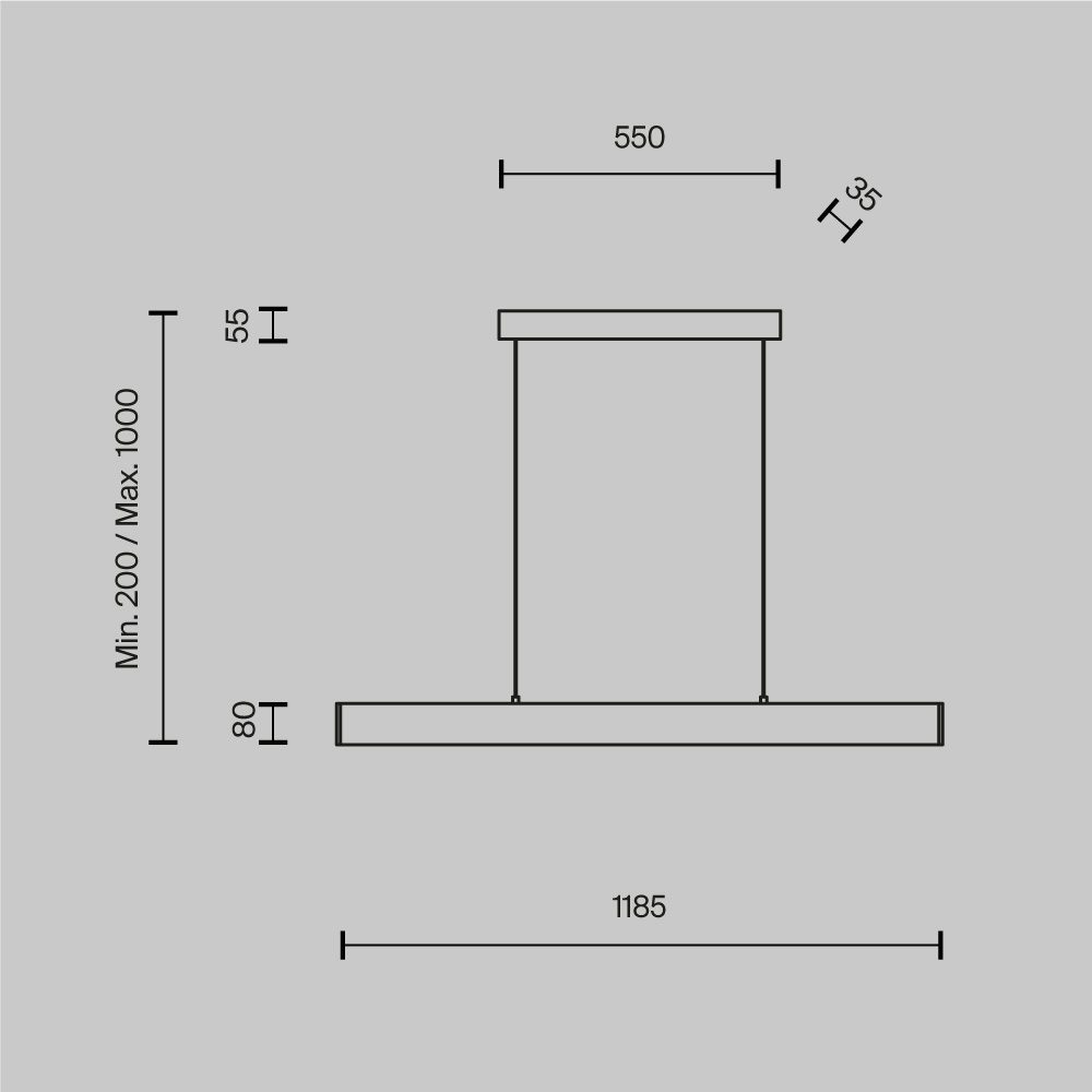 Дополнительная картинка Подвесной светодиодный светильник Maytoni Step P010PL-L30W