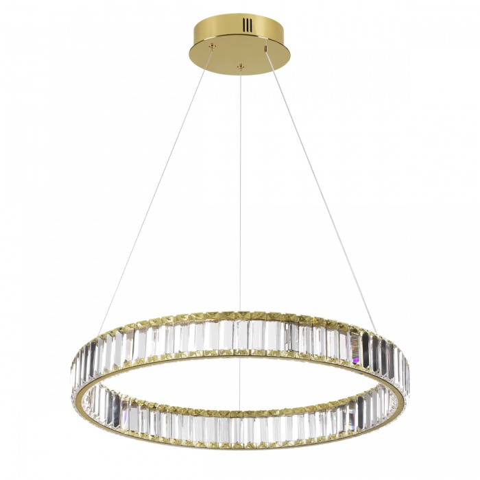 5015/36l l-vision odl23 425 золотой/прозрачный металл/хрусталь люстра led 36w 4000k 4280лм vekia, доставка по Казахстану 
