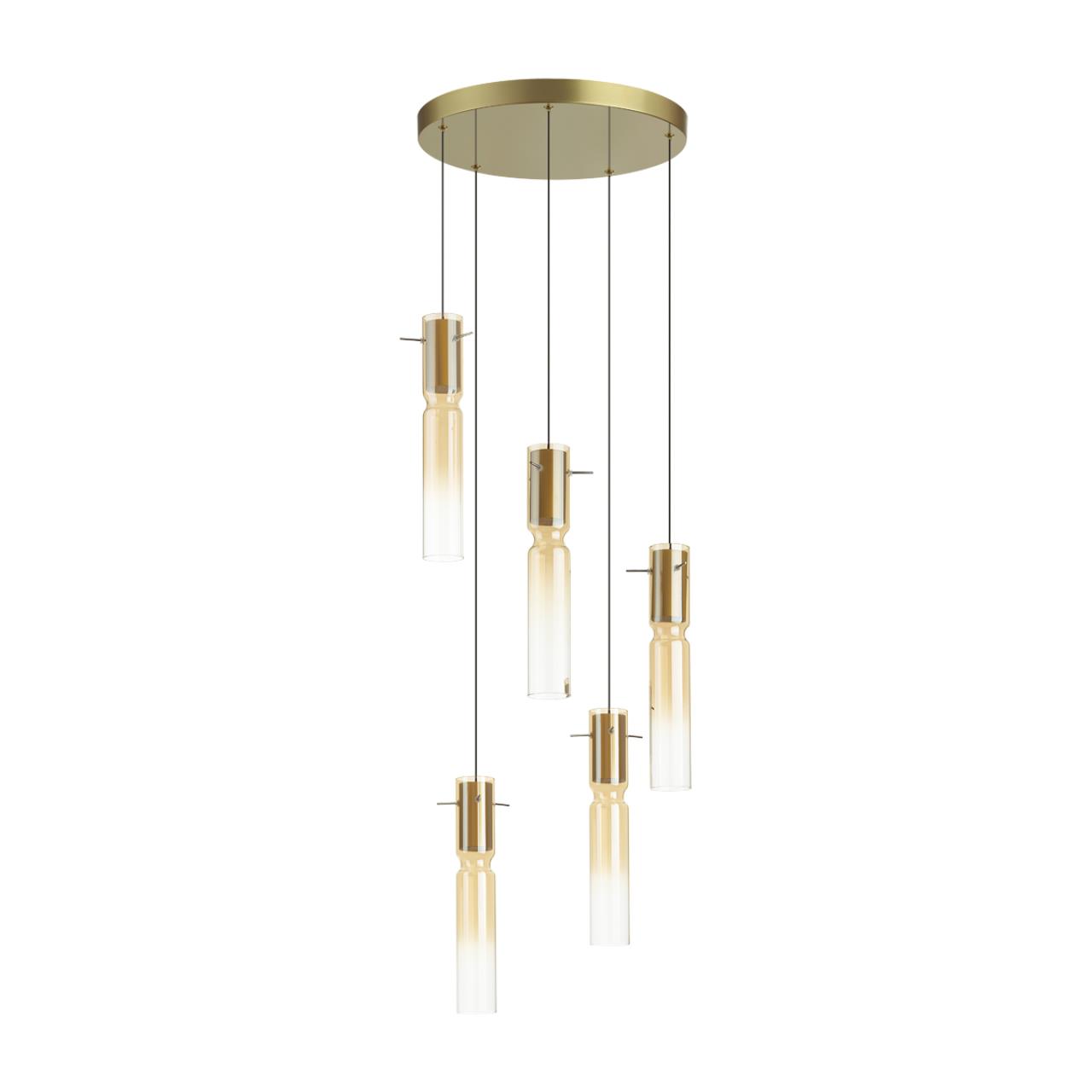 люстры 5058/25la pendant odl24 325 подвесной светильник led 5*5w 3000k scrow, доставка по Казахстану 