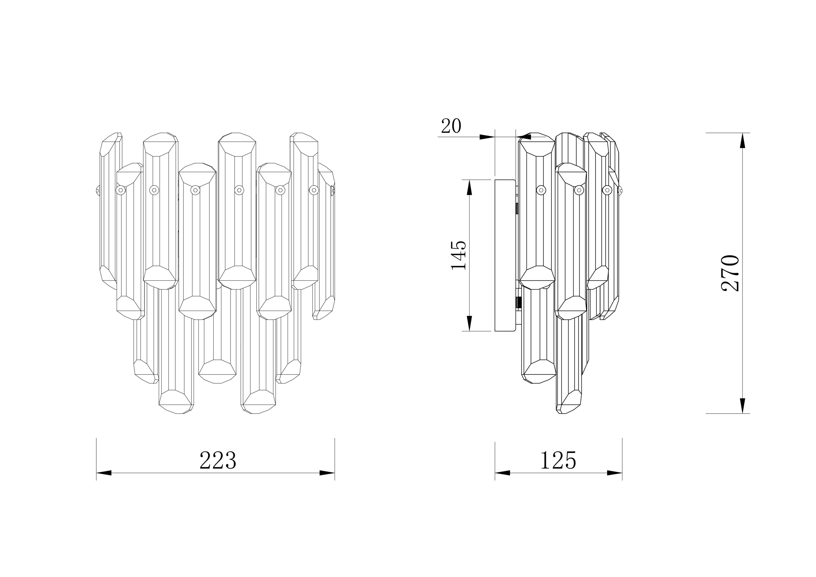 Дополнительная картинка Бра Maytoni DIA200WL-02G