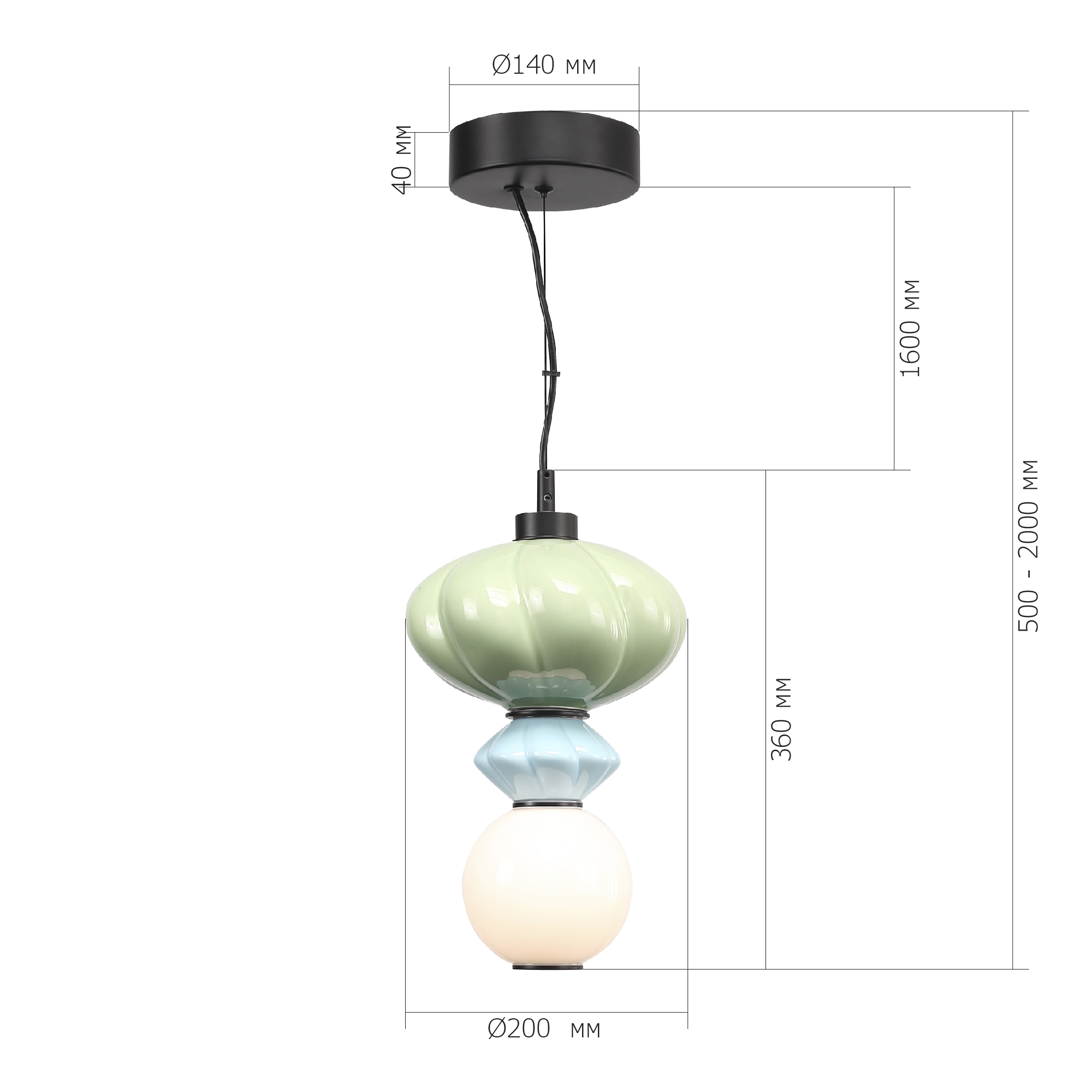 Картинка SL6134.403.01 Светильник подвесной ST-Luce FLORENTINI