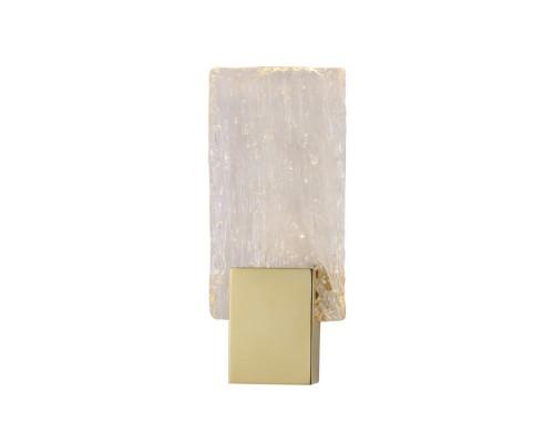 Дополнительная картинка NEWPORT 15380 15381/A Champagne gold , Бра, Champagne gold Clear glass L13*H30*Sp5 cm LED 1*3W 3100K 270 lm