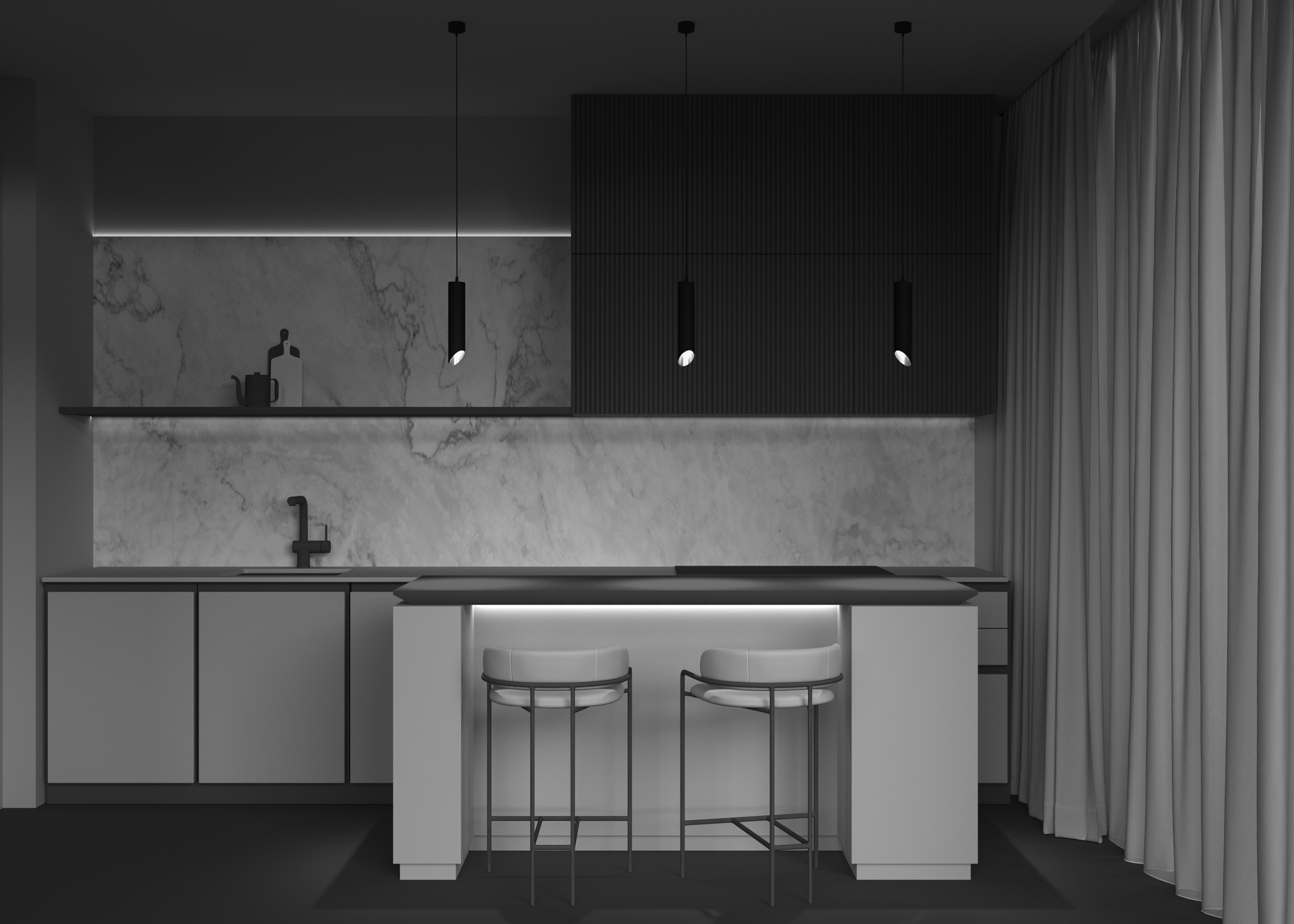 Дополнительная картинка Подвесной светильник Technical P044PL-01-40GU10-B