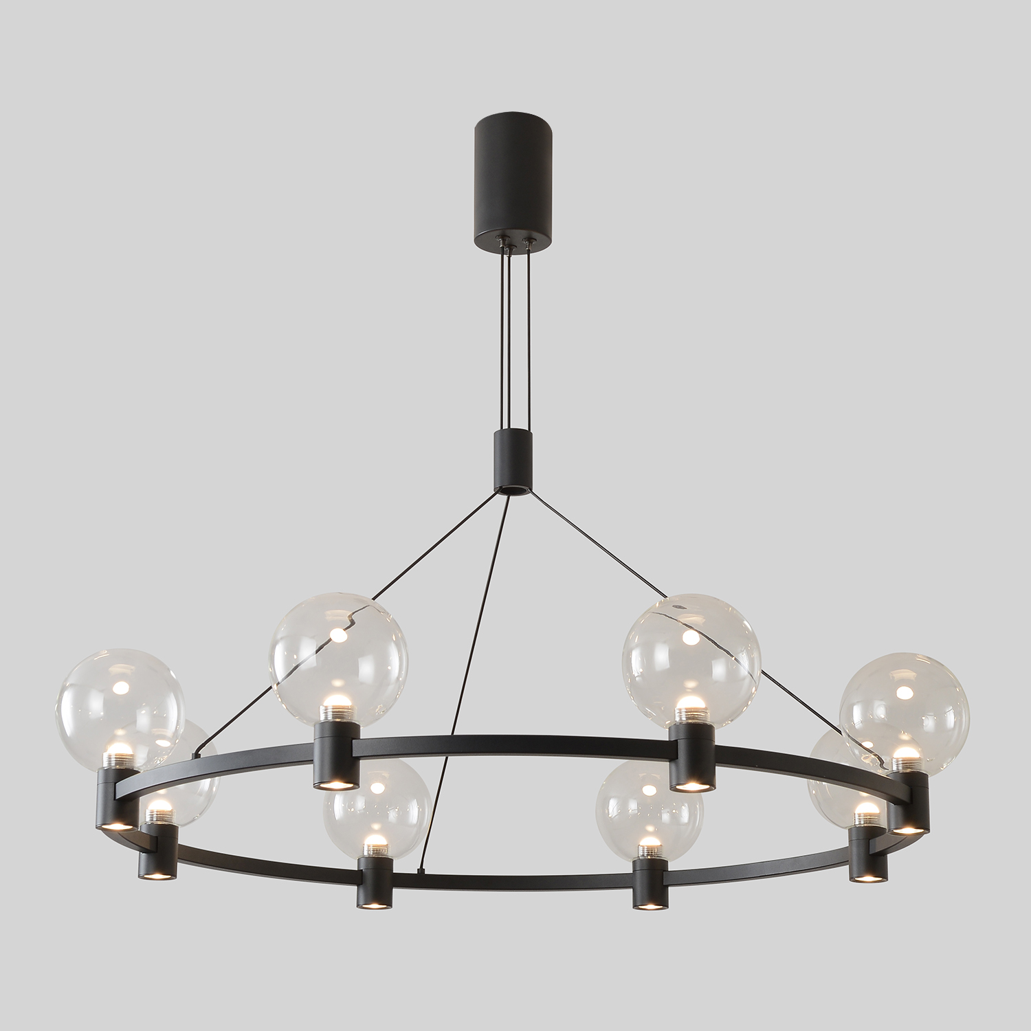 Люстра Crystal Lux DUET SP56W LED BLACK 4090/356 — фото 3