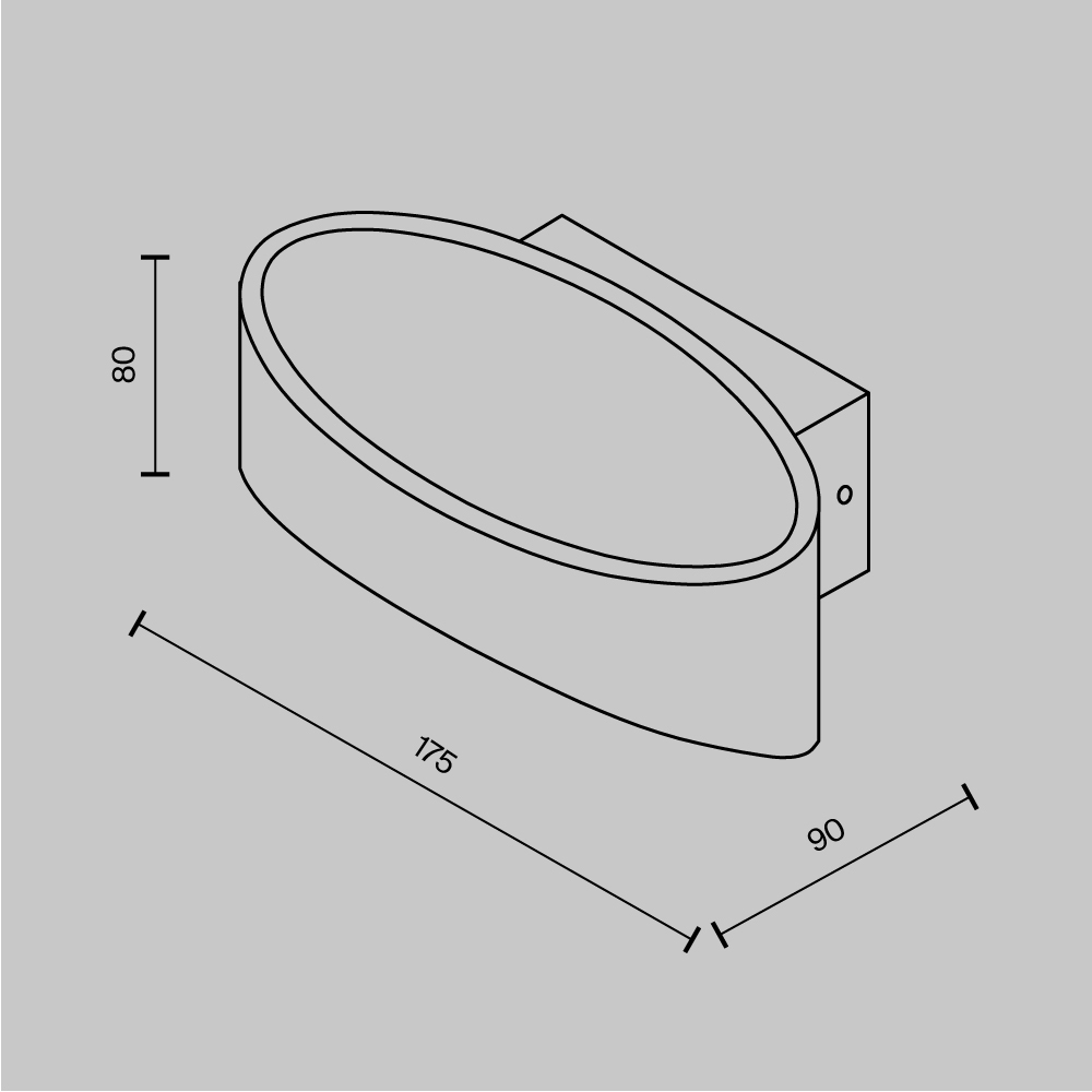 Картинка Настенный светодиодный светильник Maytoni Trame C806WL-L5B