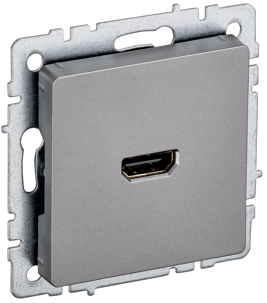 BRITE Роз. HDMI РHDMI-0-БрС сталь IEK