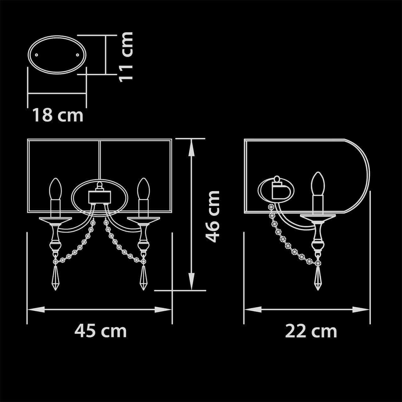 Картинка Настенный светильник Lightstar Paralume 725623
