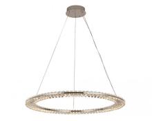 newport 8240 8241/800 chrome , подвесной светильник, chrome сlear crystal d80*h3,3/250 см led strip 60w 3100k 6600lm, доставка по Казахстану 