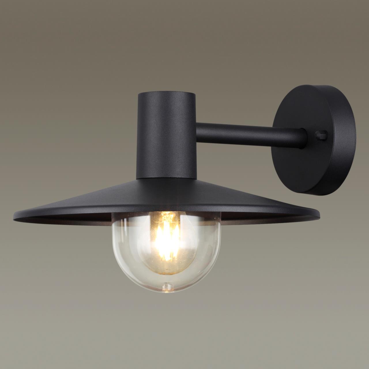 Картинка Уличный настенный светильник Odeon Light Nature Furcadia 4833/1W