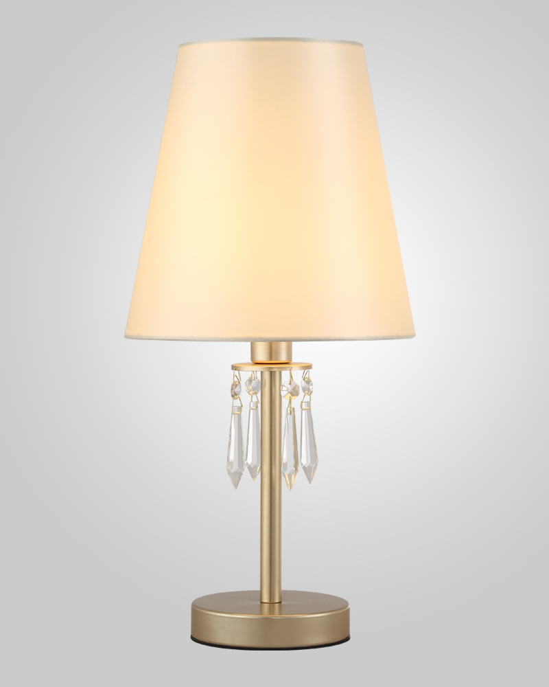 Дополнительная картинка Настольная лампа Crystal Lux RENATA LG1 GOLD Crystal Lux 3591/501