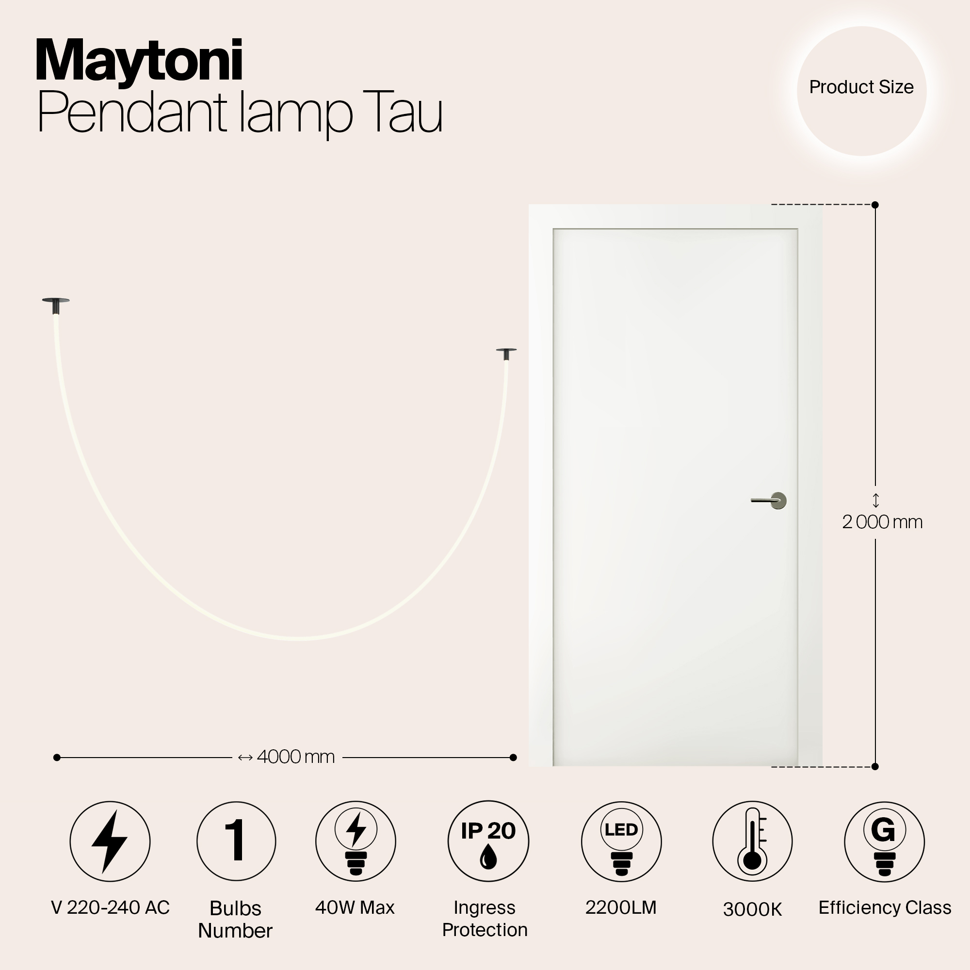 Картинка Подвесной светильник Maytoni MOD146PL-L40B3K