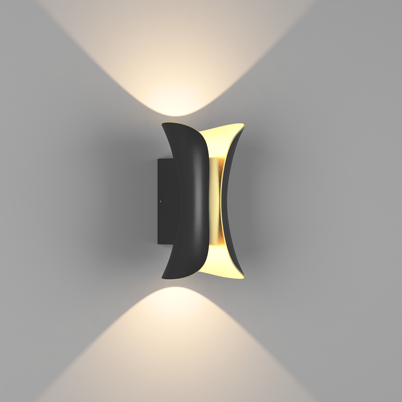 Картинка Бра декор. , черн.+золото, 6Вт, 3000K, IP54, GW-8610-6-BLG-WW