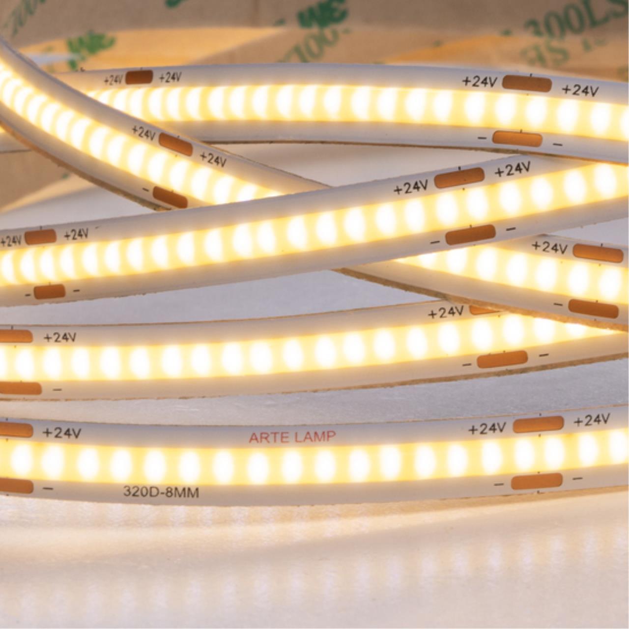Дополнительная картинка ЛЕНТА СВЕТОДИОДНАЯ COB Arte Lamp LANE A2432008-01-3K