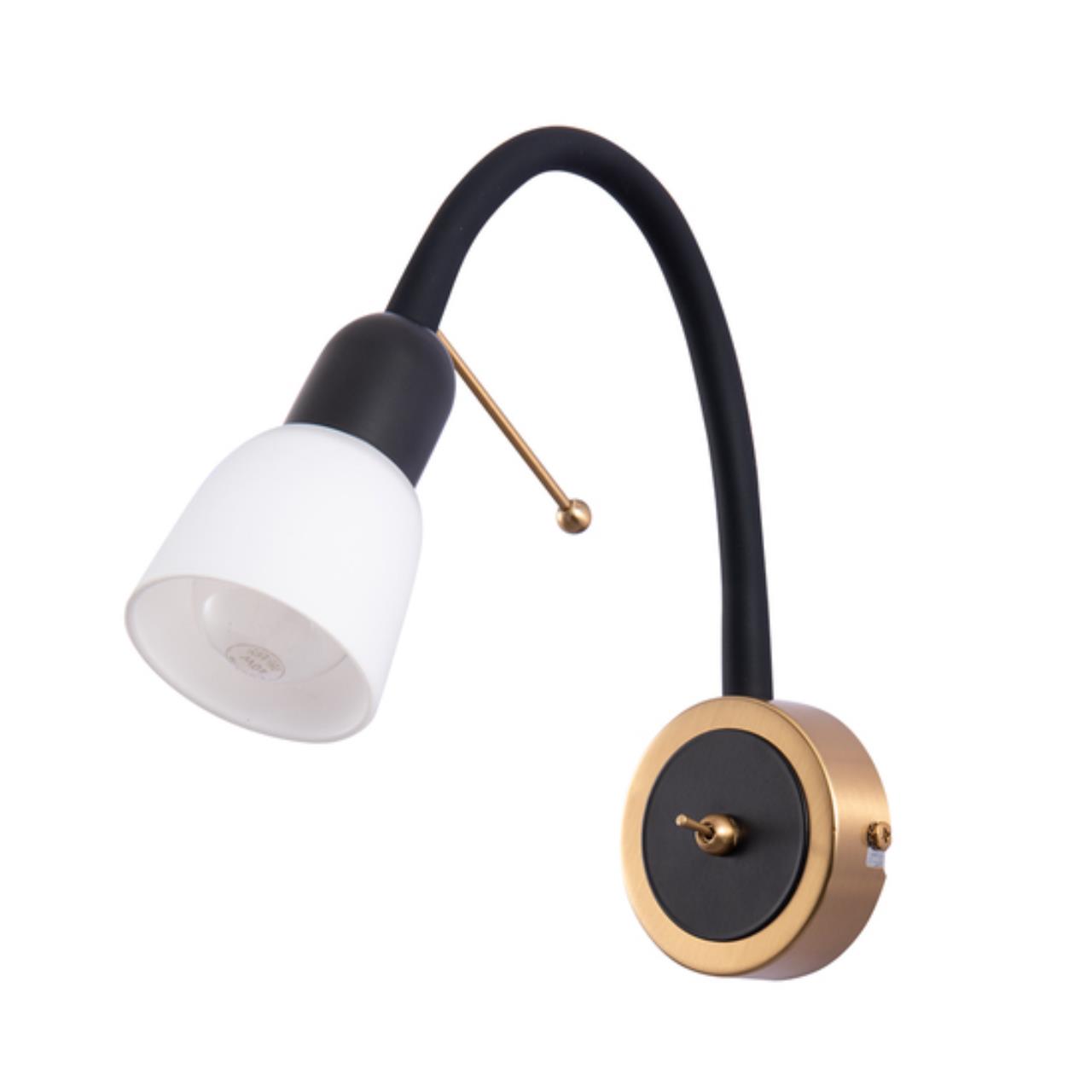 Картинка Настенный светильник Arte Lamp LETTURA A7009AP-1BK