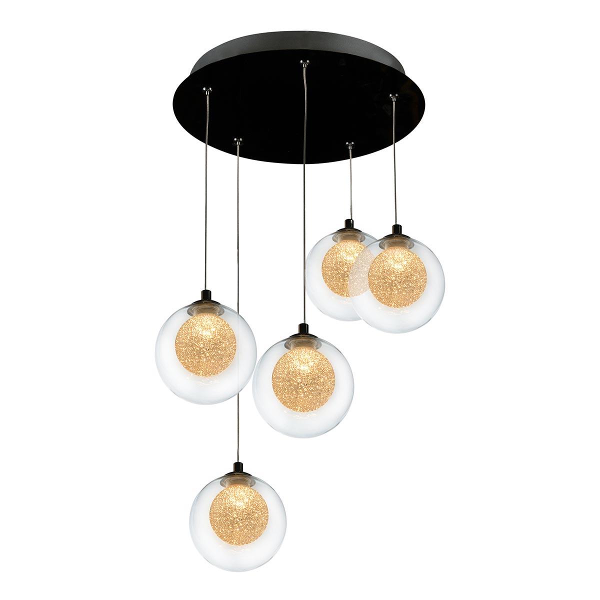 Картинка Подвесная светодиодная люстра iLedex Oblivion C4457-5R CR