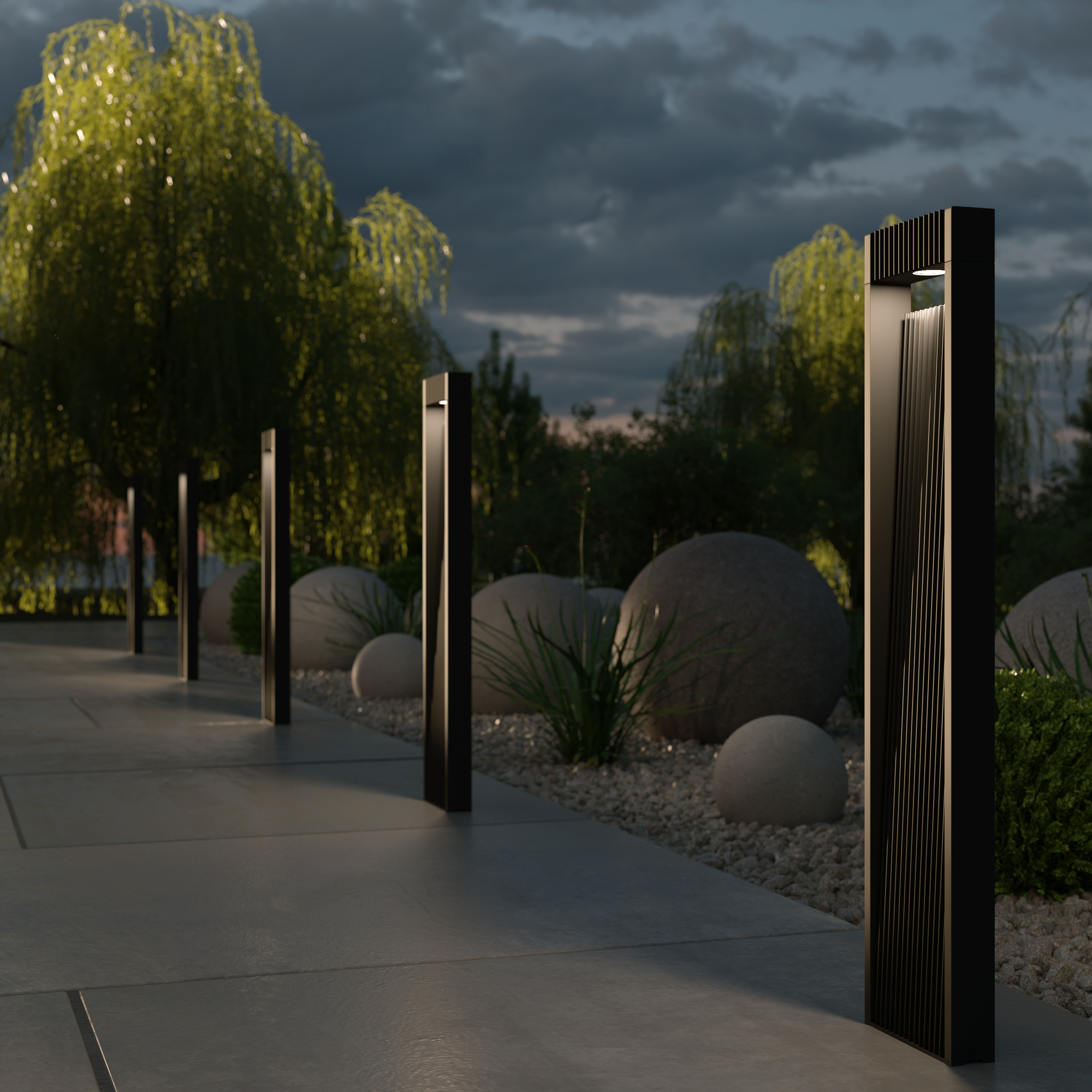 Дополнительная картинка Ландшафтный светильник Outdoor O444FL-L13GF3K1