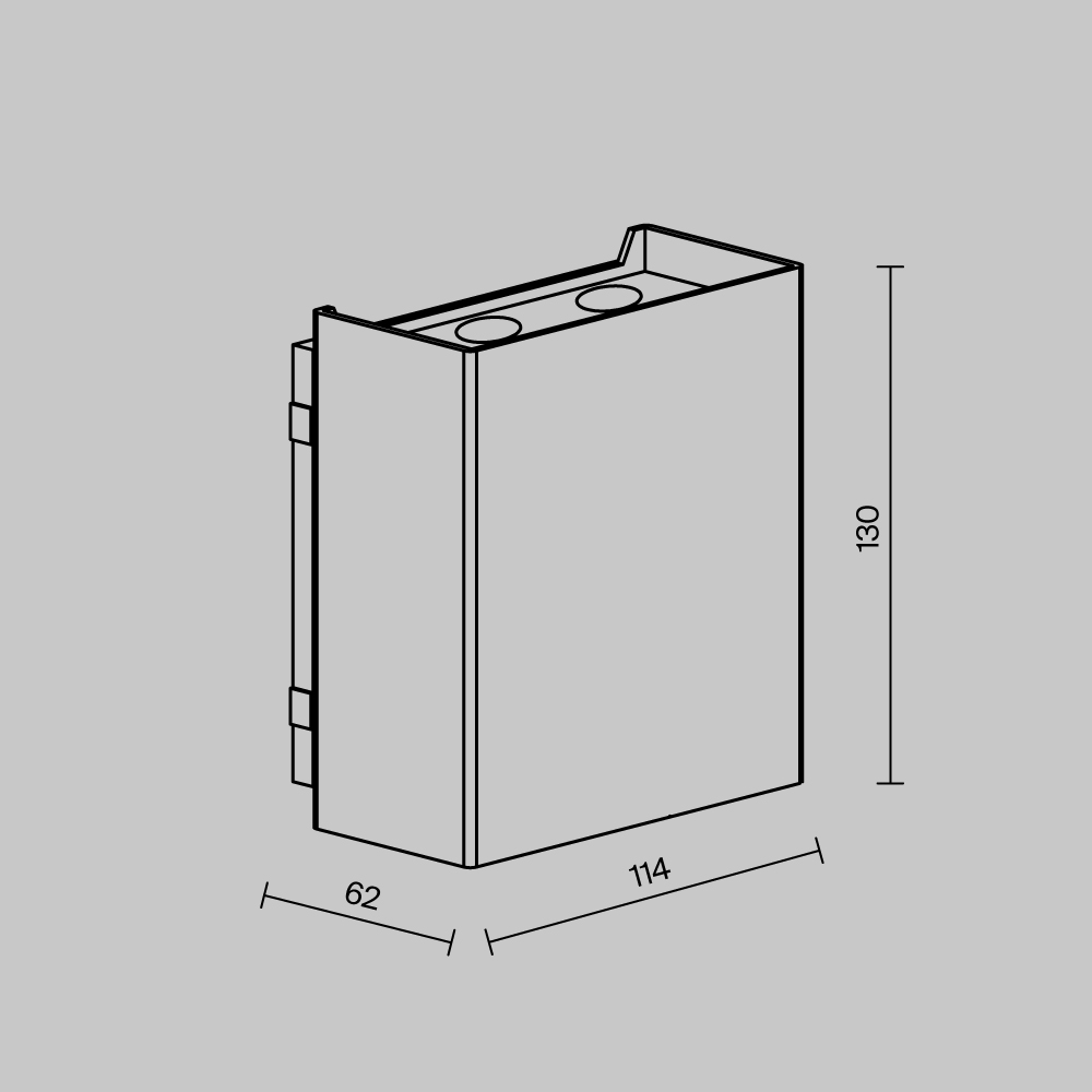 Уличный настенный светильник Outdoor O505WL-L6B3K Shell — фото 4