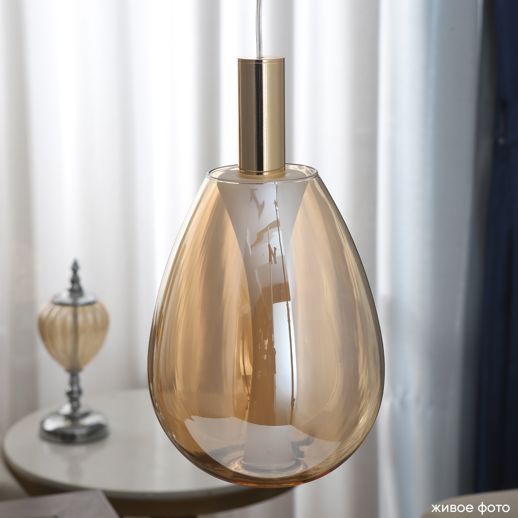 Дополнительная картинка Светильник подвесной Crystal Lux GAUDI SP4W LED AMBER Crystal Lux 1880/204
