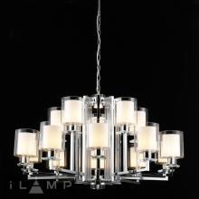 подвесная люстра ilamp king rm6201-10+5 cr+cl, доставка по Казахстану 