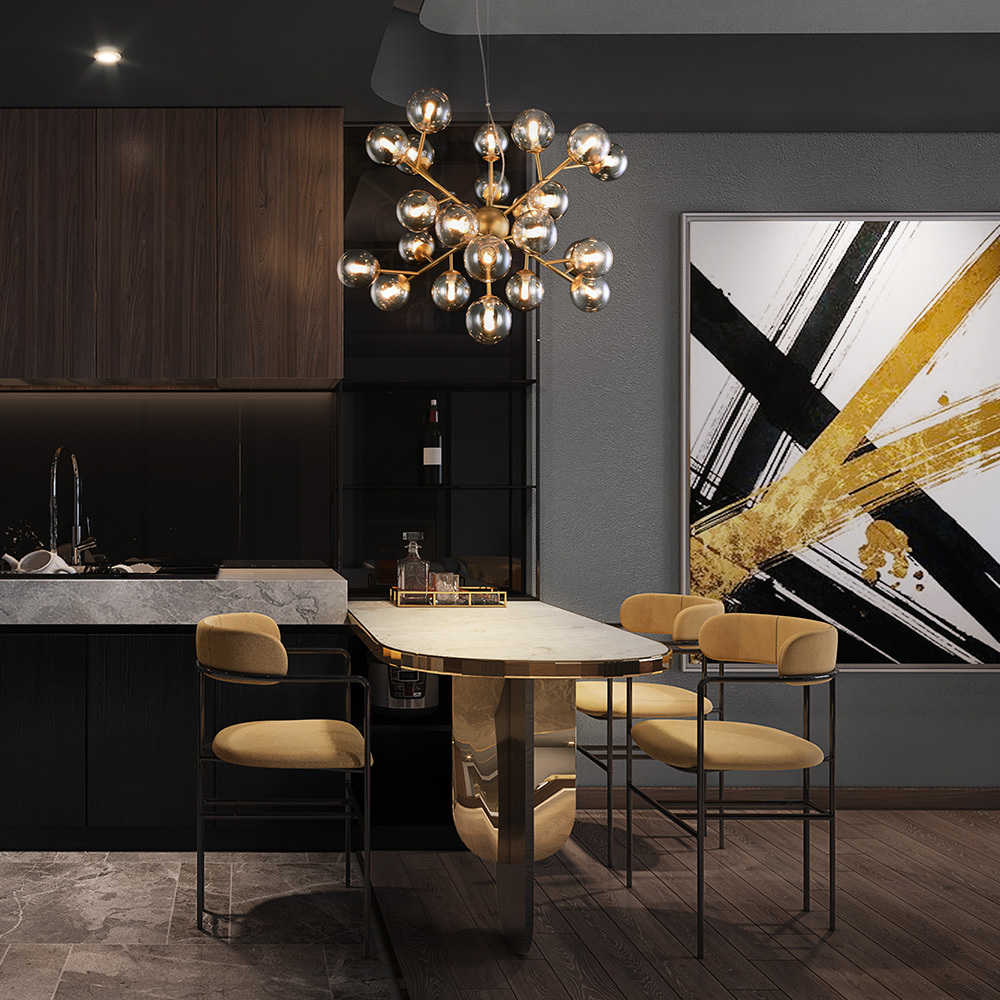 Дополнительная картинка Подвесной светильник Maytoni Dallas MOD545PL-24G