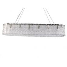 newport 10820 10820/120 oval , подвесной светильник, nickel clear crystal l120*32*h24 cm e14 16*60w, доставка по Казахстану 