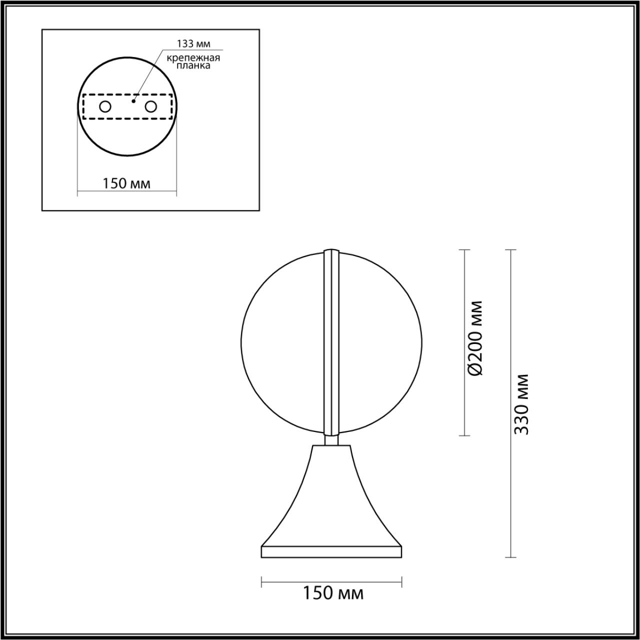 Картинка Ландшафтный светильник Odeon Light Nature Lomeo 4832/1A
