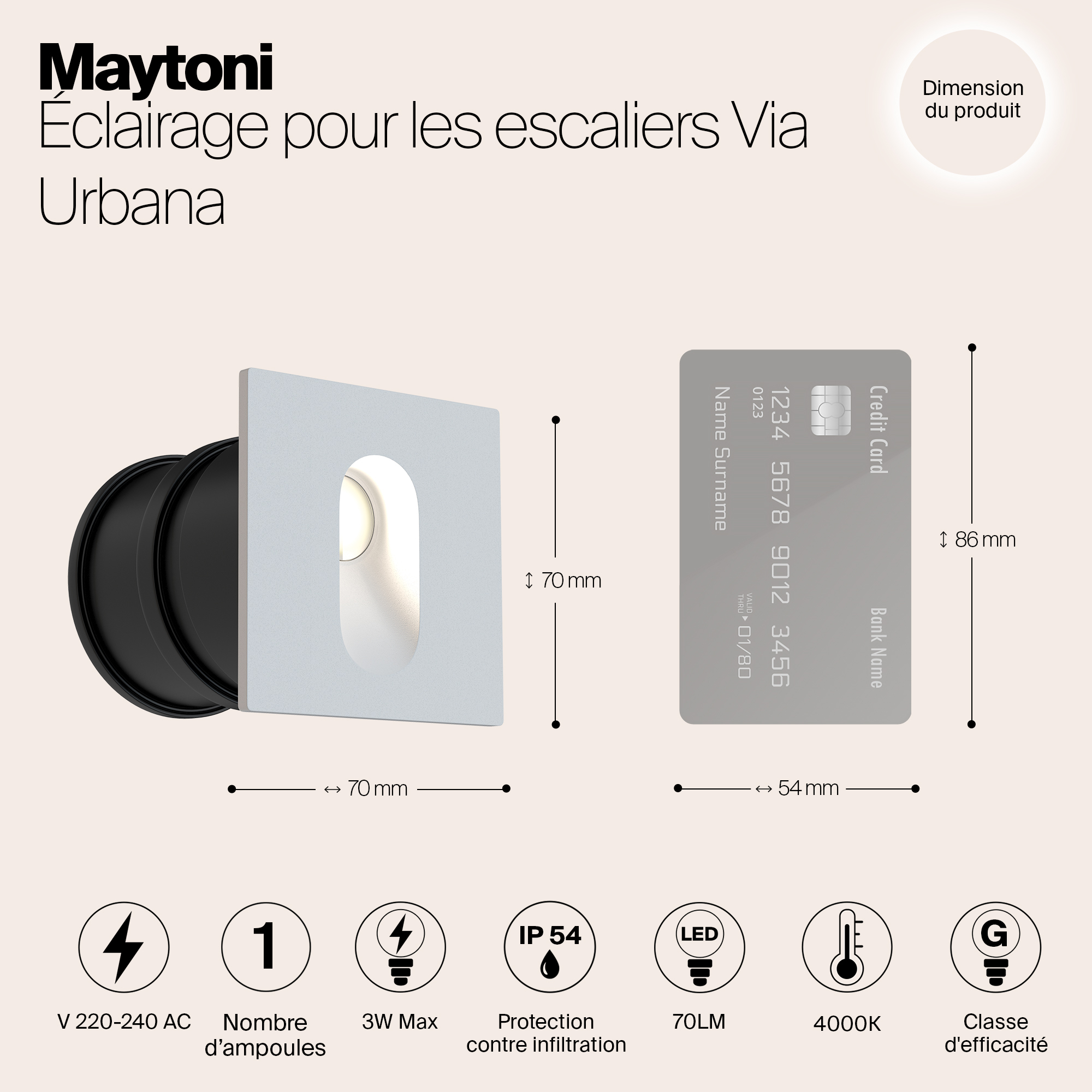 Дополнительная картинка Уличный светодиодный светильник Maytoni Via Urbana O022-L3W