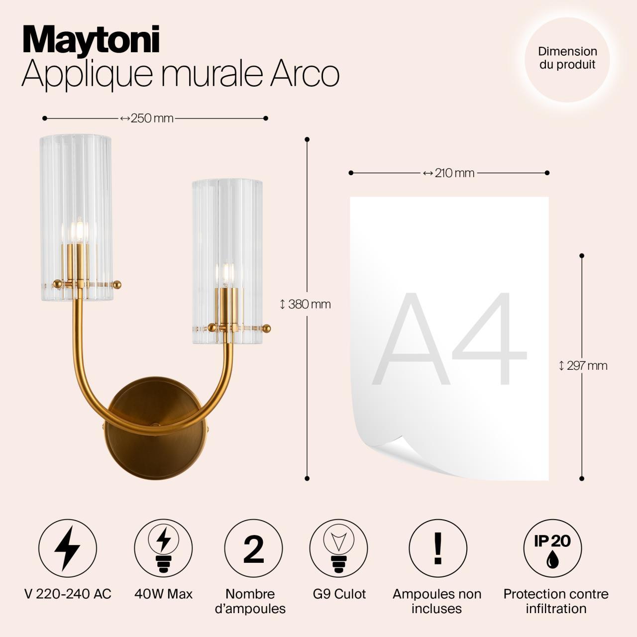 Дополнительная картинка Бра Maytoni MOD223WL-02BS