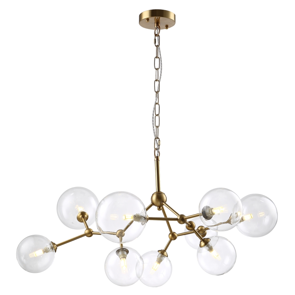 люстры люстра crystal lux maximo sp9 bronze crystal lux 0930/309, доставка по Казахстану 