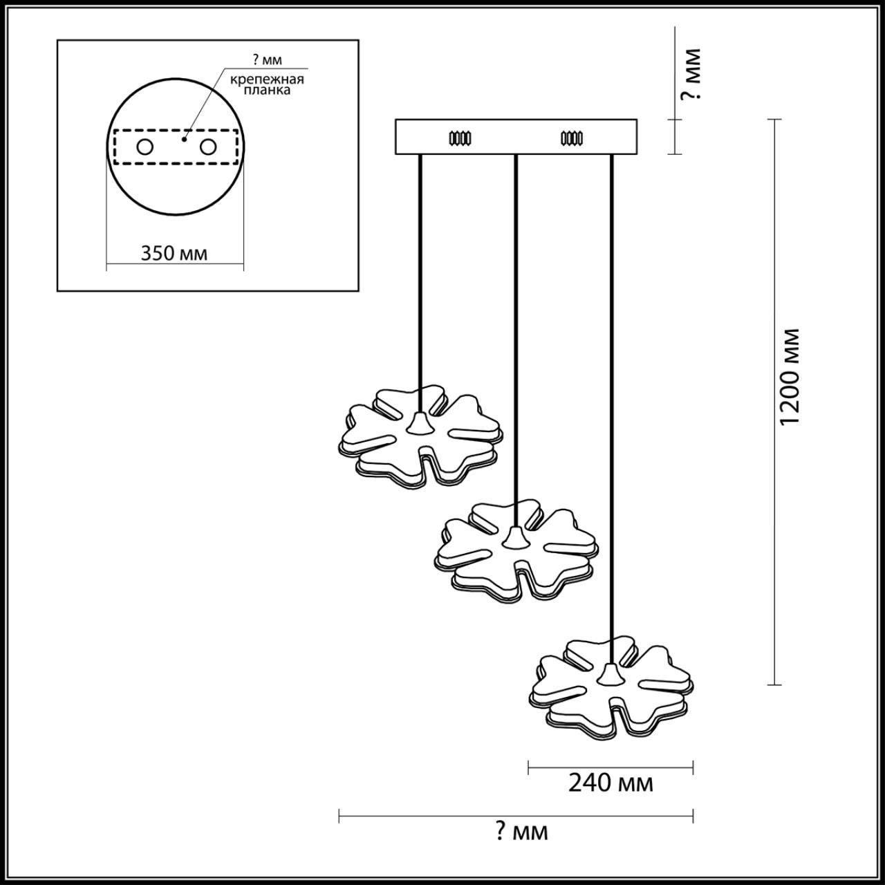 Картинка Подвесная светодиодная люстра Lumion Leila 3644/78L